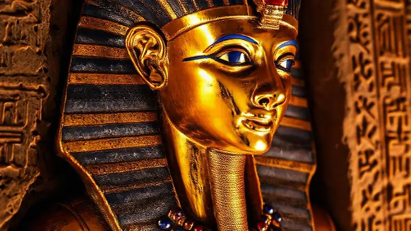 Here lies a pharaohs opulent tomb