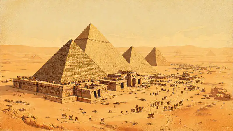 Ancient Egypt’s pyramids graced a desert landscape